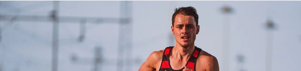 Runner competing in a road race
